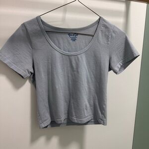Baby Blue round neck Brandy Melville top